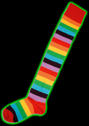 Multi Color Clown Socks
