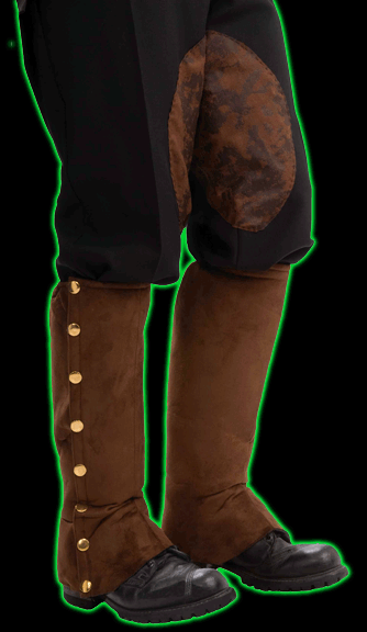 Steampunk Brown Suede Spats