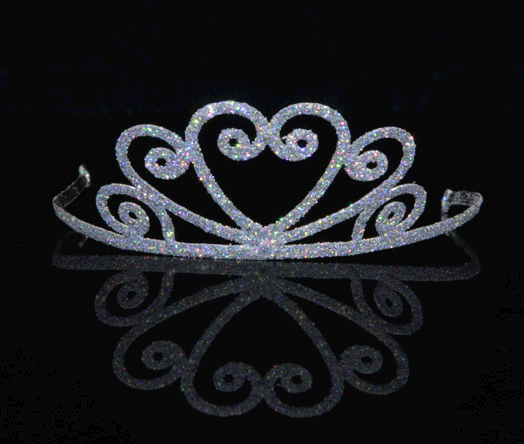 Childrens Glitter Hearts Tiara