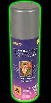 Grey / Silver Color hair Spray