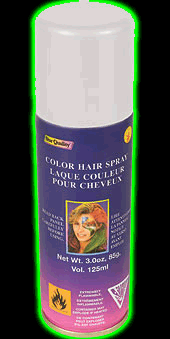 White Color hair Spray
