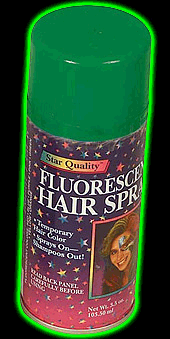 Green Color hair Spray