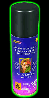 Black Color Hair Spray
