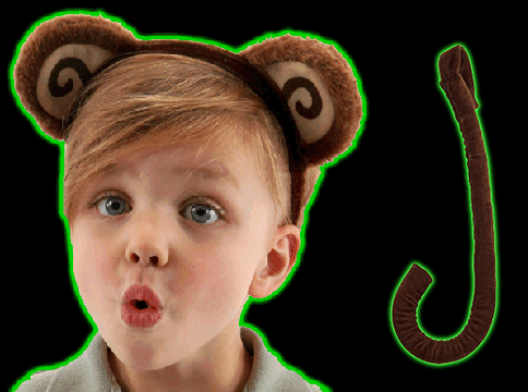 Monkey Ears & Tail Kit