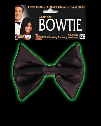 Clip On Black Bow Tie