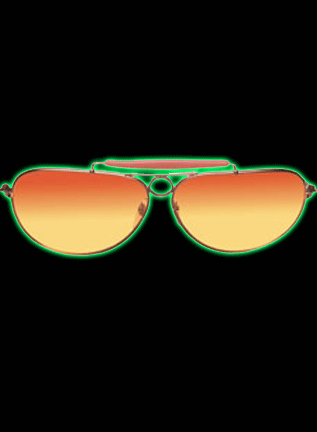 Aviator Glasses - Orange Lens