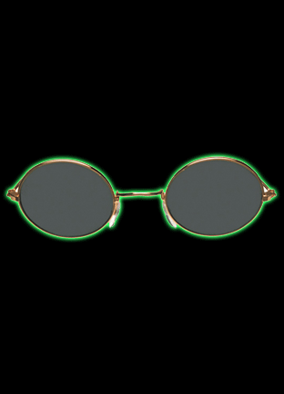 John Glasses - Gold Frame - Smoke Lens