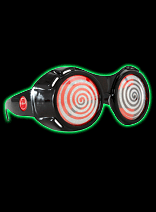 X-Ray Goggles - Black/Red Sparkle
