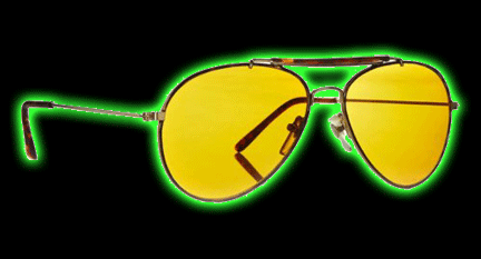 Yellow Aviators Glasses