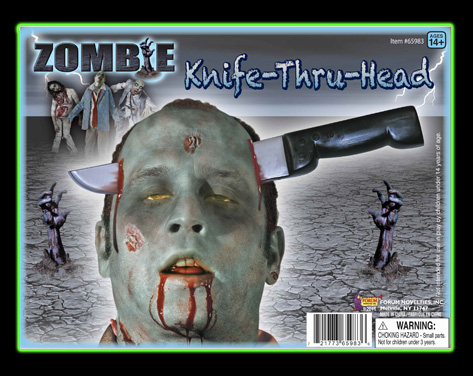 Zombie Knife-Thru-Head