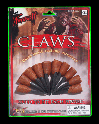 Werewolf Claws Fingers