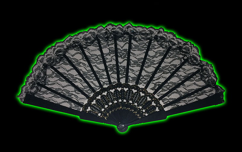 Black Lace Fan