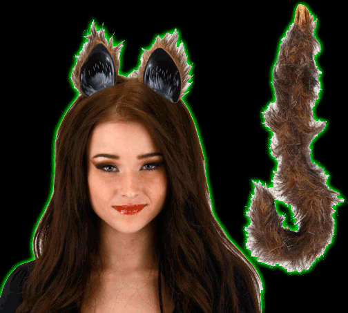 Cat Ears & Tail Kit Fox