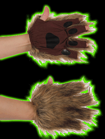 Squirrel Brown Fingerless Paws