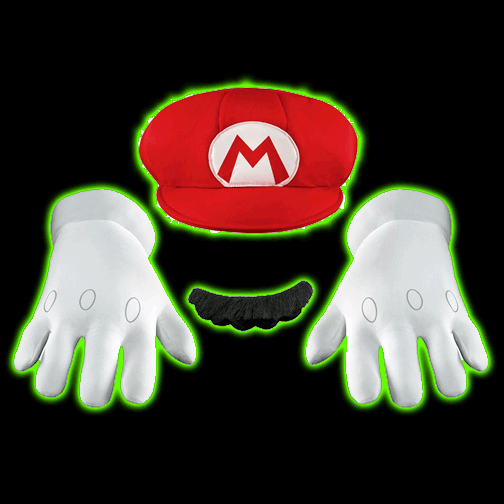 Super Mario Adult Accessory Kit