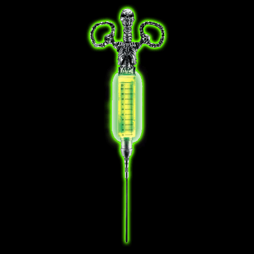 Radioactive Glowing Syringe Prop