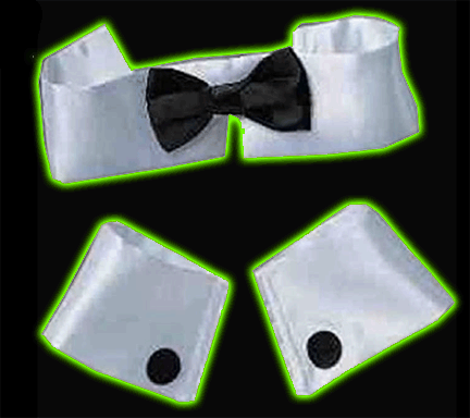 Costume Collar Bow Tie and Cuff Set