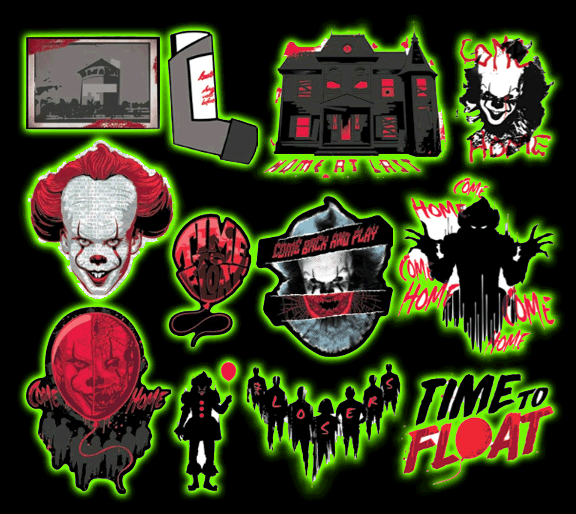 IT Chapter Two paper cut out wall decorations