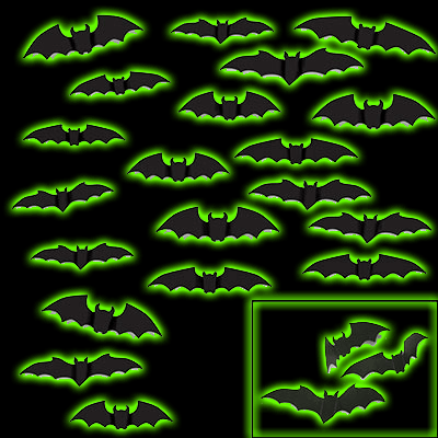 Bat Silhouettes Assorted