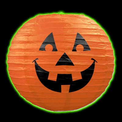 Jack O Lantern hanging paper lantern