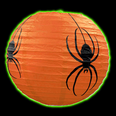 Spider Design hanging paper lantern