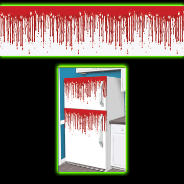 Dripping Blood Fridge Decor Border