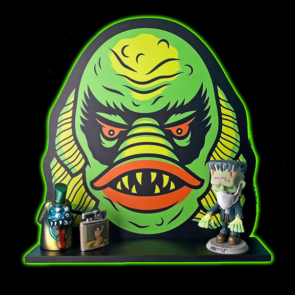 CREATURE FROM THE BLACK LAGOON DECORATIVE SHELF