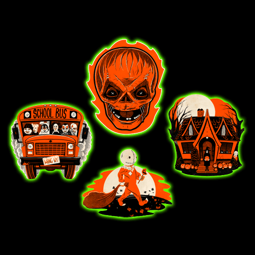 TRICK R TREAT GLOW IN THE DARK WALL DCOR COLLECTION