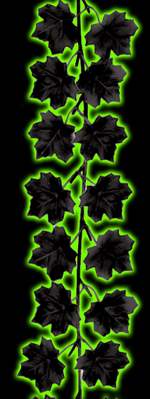 Boneyard Black Leaf Garland