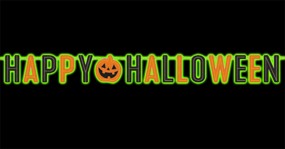 Happy Halloween with Jack O Lantern Banner