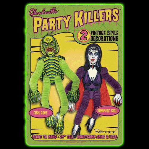 Fish Face + Vampyre Girl Party Killers Decoration