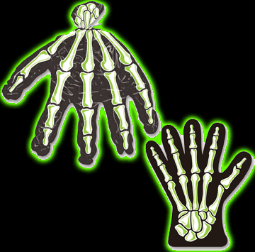 Skeleton Hand Treat Bags