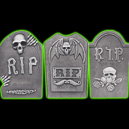 RIP Gravestones - assorted designs