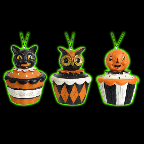 HALLOWEEN CUPCAKE ORNAMENTS BY JOHANNA PARKER