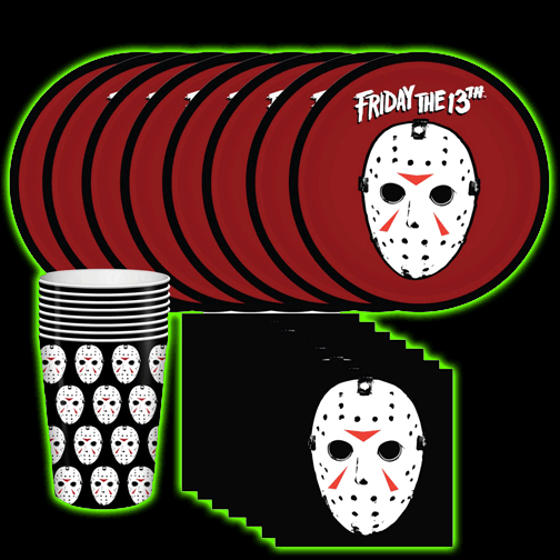 Friday the 13th 60pc Paper/Party Set