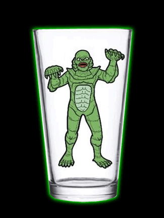 Universal Monsters Creature from the Black Lagoon Pint Glass<br>IN-STORE PURCHASE ONLY