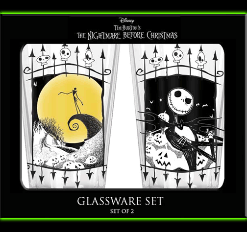 Nightmare Before Christmas 2 Glass set