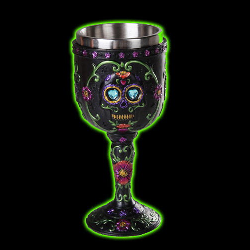 DAY OF THE DEAD SKULL GOBLET