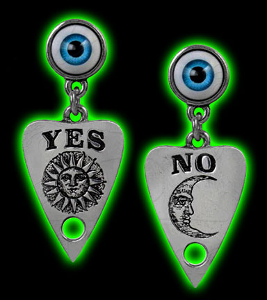 Ouija Planchette Earrings