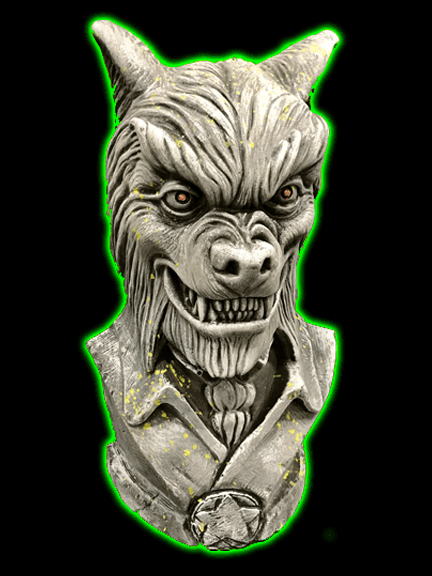 Werewolf Statue Bust