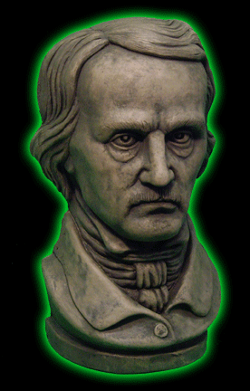 Edgar Allan Poe Stone bust