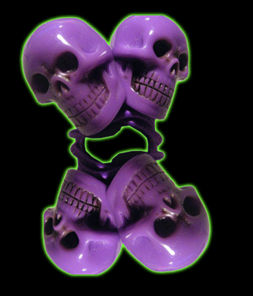 Purple Skull Hair Bands