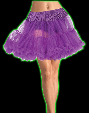 Purple Layered Tulle Petticoat