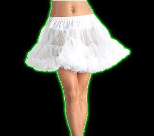 Women's White Layered Tulle Petticoat