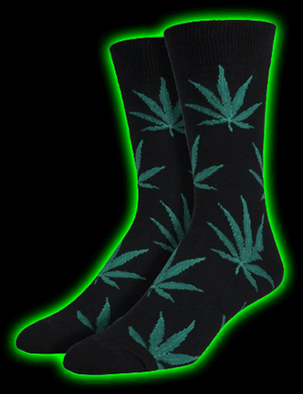 Mens Pot Leaf Socks