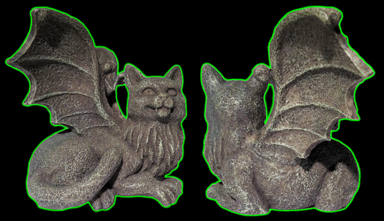 Winged Cat Gargoyle Figurine