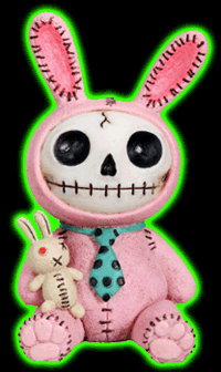 Furrybones Pink Bun-Bun Figurine