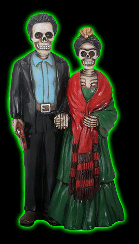 Day Of The Dead Artist Couple Figurine