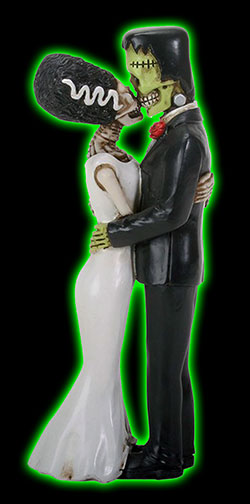 Frank And Bride Kissing Figurines
