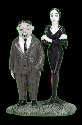 Addams Family Display set- Gomez and Morticia Figurine